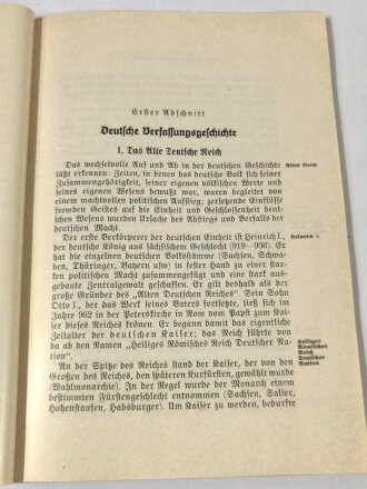 Deutsche Reichsbahn " Staats- und Verwaltungskunde" 1941 mit 88 Seiten