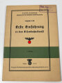 Deutsche Reichsbahn " Erste Einführung in den Eisenbahndienst" 1938 mit 30 Seiten