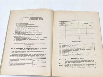 Deutsche Reichsbahn "Dienstanweisung für den Bahnhofschaffler" vom 1.Juli 1942 mit 18 Seiten, Rückseite defekt