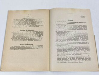 Deutsche Reichsbahn "Dienstanweisung für den Bahnhofschaffler" vom 1.Juli 1942 mit 18 Seiten, Rückseite defekt