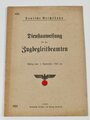Deutsche Reichsbahn "Dienstanweisung für den Zugbegleitbeamten" vom 1.September 1940 mit 19 Seiten