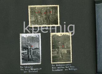 Fotoalbum eines Luftwaffenhelfer, Angehörigen der RAD Abt. 3/209 Lippstadt und späteren Angehörigen im Gren. Ers.Btl. ( mot) 156 Lingen/Ems