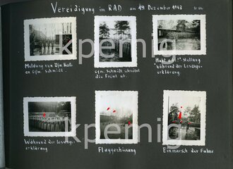 Fotoalbum eines Luftwaffenhelfer, Angehörigen der RAD Abt. 3/209 Lippstadt und späteren Angehörigen im Gren. Ers.Btl. ( mot) 156 Lingen/Ems