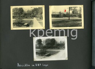 Fotoalbum eines Luftwaffenhelfer, Angehörigen der RAD Abt. 3/209 Lippstadt und späteren Angehörigen im Gren. Ers.Btl. ( mot) 156 Lingen/Ems