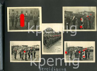 Fotoalbum eines Luftwaffenhelfer, Angehörigen der RAD Abt. 3/209 Lippstadt und späteren Angehörigen im Gren. Ers.Btl. ( mot) 156 Lingen/Ems