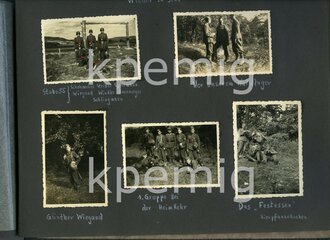 Fotoalbum eines Luftwaffenhelfer, Angehörigen der RAD Abt. 3/209 Lippstadt und späteren Angehörigen im Gren. Ers.Btl. ( mot) 156 Lingen/Ems