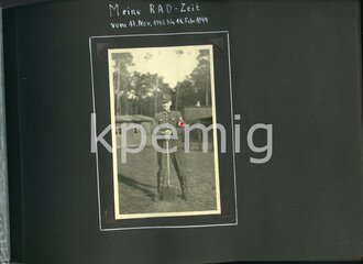 Fotoalbum eines Luftwaffenhelfer, Angehörigen der RAD Abt. 3/209 Lippstadt und späteren Angehörigen im Gren. Ers.Btl. ( mot) 156 Lingen/Ems