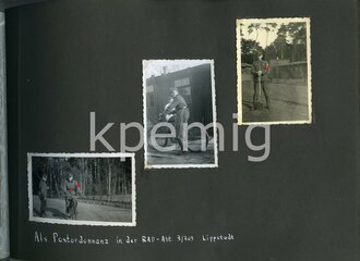 Fotoalbum eines Luftwaffenhelfer, Angehörigen der RAD Abt. 3/209 Lippstadt und späteren Angehörigen im Gren. Ers.Btl. ( mot) 156 Lingen/Ems