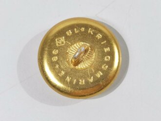 Kriegsmarine, vergoldeter Knopf 25mm datiert 1938, sie erhalten 1 ( ein ) Stück