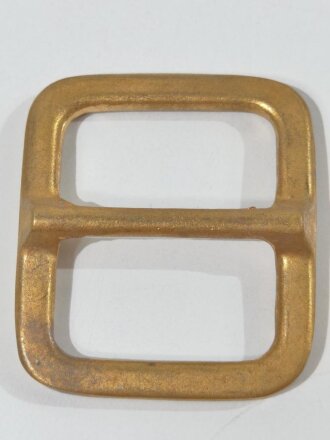 Metallbeschlag für einen Querriemen, Buntmetall vergoldet