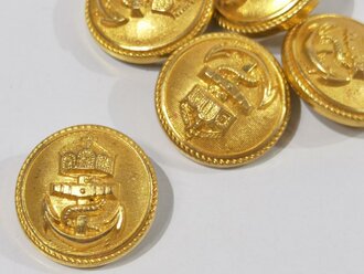 Kaiserliche Marine, Knopf vergoldet, ungetragen 24mm, sie erhalten 1 ( ein ) Stück