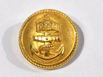 Kaiserliche Marine, Knopf vergoldet, ungetragen 24mm, sie...
