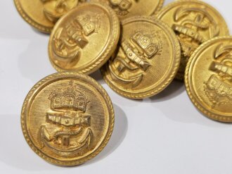 Kaiserliche Marine, Knopf vergoldet, 25mm, sie erhalten 1...