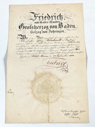 Baden Bestallung Und Gehaltserhohung Fur Einen Oberforster Datiert 1 150 00