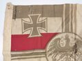 Kaiserreich, Reichskriegsflagge 71 x 51cm, gebrauchtes Stück