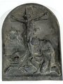 Bayern, patriotische Gedenkplatte vermutlich aus Kupfer. Künstersignatur Liebl Simon Münch. Maße 36 x 47cm