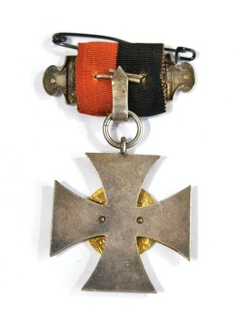 Württemberg, tragbares Abzeichen des Militärverein Hutzenbach Schwarzenberg. Gesamthöhe 62mm