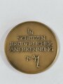 Schützenwesen, nicht tragbare Medaille "In Schützenbrüderlicher Anerkennung" Durchmesser 36mm