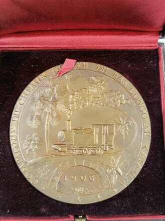 Eisenbahn, nicht tragbare Medaille , datiert 1956, wohl...