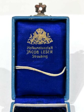 Bayern, Etui zum Militär Verdienstkreuz 3. Klasse , Hersteller Jacob Leser Straubing