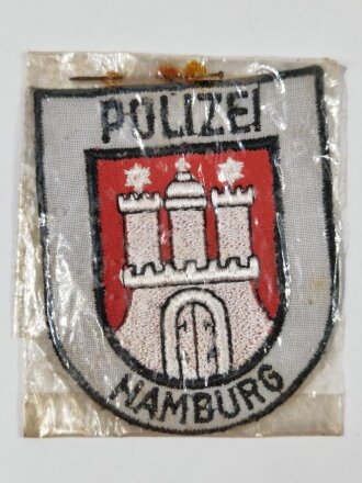 Ärmelabzeichen "Polizei Hamburg" - original verpackt