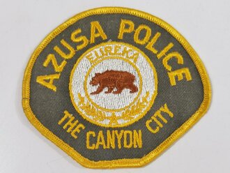 U.S.Ärmelabzeichen "Azusa Police Eureka - The Canyon City"