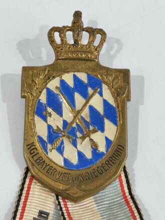 Mitgliedsabzeichen Kgl. Bayrischer Veteranen u.Kriegerbund " Waffenbrüder Verein Mühlheim"