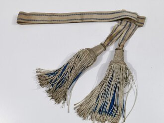 Bayern, Paradeschärpe für Offiziere in sehr gutem Zustand, 106 cm lang