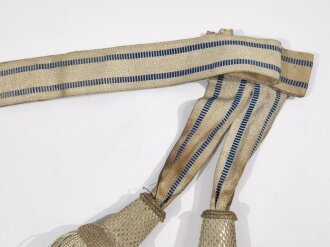 Bayern, Paradeschärpe für Offiziere in sehr gutem Zustand, 106 cm lang