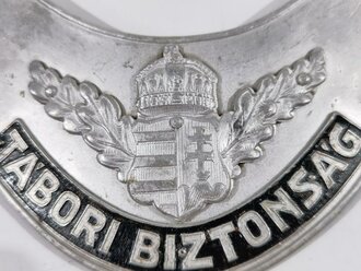 Ungarn 2.Weltkrieg, Ringkragen aus Aluminium "Tabori Biztonsag" Guter Zustand