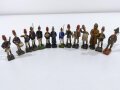 Kaiserreich Konvolut Massefiguren Spielzeug Lineol , Elastolin usw.9cm