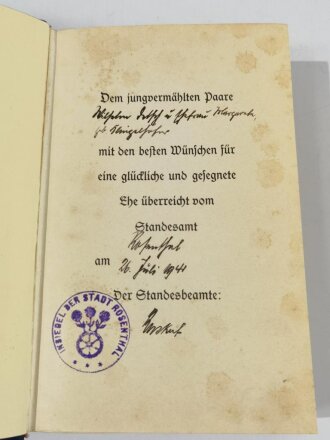 Adolf Hitler " Mein Kampf" Hochzeitsausgabe des...