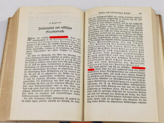 Adolf Hitler " Mein Kampf" Hochzeitsausgabe des Standesamt Rosenthal von 1944. Komplett, guter Zustand, Goldschnitt oben