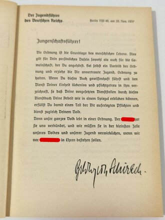 "Dienstbuch des Deutschen Jungvolkes in der HJ" begonnen am 18.10.38 , inklusive 1939 geführt, DIN A5