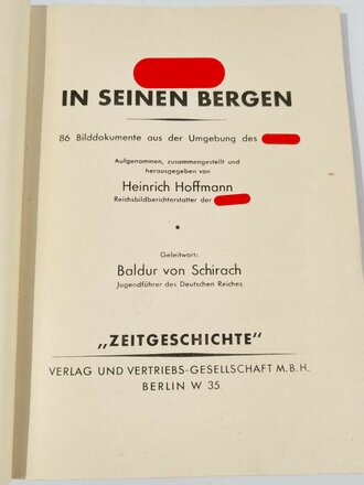 "Hitler in seinen Bergen" Hoffmann Bildband, im...