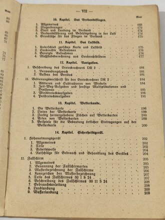 "Der Flieger, Dienstunterricht in der Luftwaffe" 224 Seiten, datiert 1941