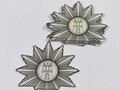 Deutschland nach 1945, 10 Aufkleber Emblem für den Demohelm ab 1968 der Polizei Hamburg, je 90mm Höhe