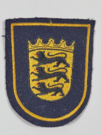 Deutschland nach 1945, Polizei Baden Württemberg, Ärmelabzeichen auf dunkelblau