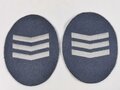 Deutschland nach 1945, Polizei Paar Dienstgradabzeichen auf blau