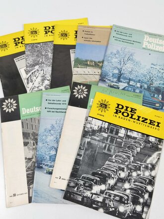 9 Stück Zeitungen Polizei aus den 70iger Jahren