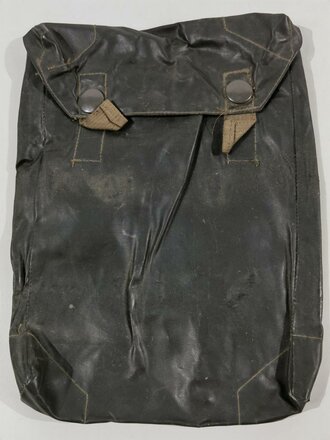 Gummierte Tasche für eine Gasplane der Wehrmacht, weich, ungereinigt