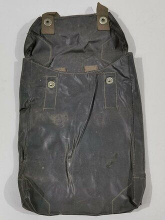 Gummierte Tasche für eine Gasplane der Wehrmacht, weich, ungereinigt