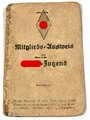 Hitler Jugend Bann 174 Ottweiler/Saar Ost, kleiner Nachlass eines Angehörigen, das defekte Leistungsabzeichen mit eingetragener Verleihungsnummer