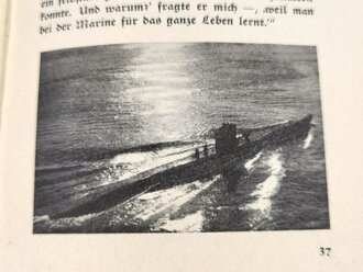 "Was jeder vom deutschen U-Boot wissen muß" 40-seitige Broschüre, der Einband zum ausklappen,