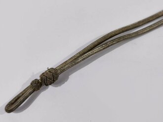 Mützenkordel für eine Schirmmütze III.Reich, Gesamtlänge 30cm