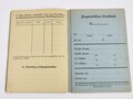 NSFK Flugmodell Dienstbuch eines Angehöriges des Deutschen Jungvolk aus Frankfurt/Main. Dazu eine Bescheinigung von 1944