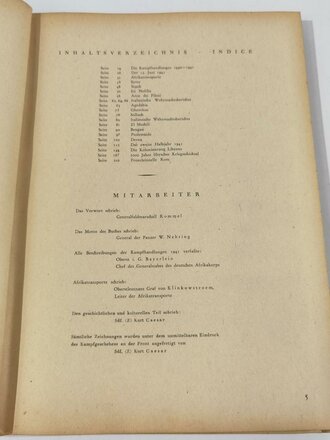 Marsch und Kampf des DAK, DIN A4, 215 Seiten, Band 1 von 1941