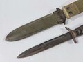 U.S.  WWII M3 trench knife by Imperial, in USM8 scabbard. Used