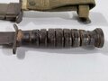 U.S.  WWII M3 trench knife by Imperial, in USM8 scabbard. Used