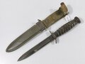 U.S.  WWII M3 trench knife by Imperial, in USM8 scabbard. Used